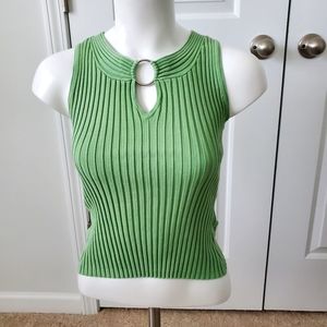 Ribbed sleeveless top